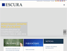 Tablet Screenshot of escura.com